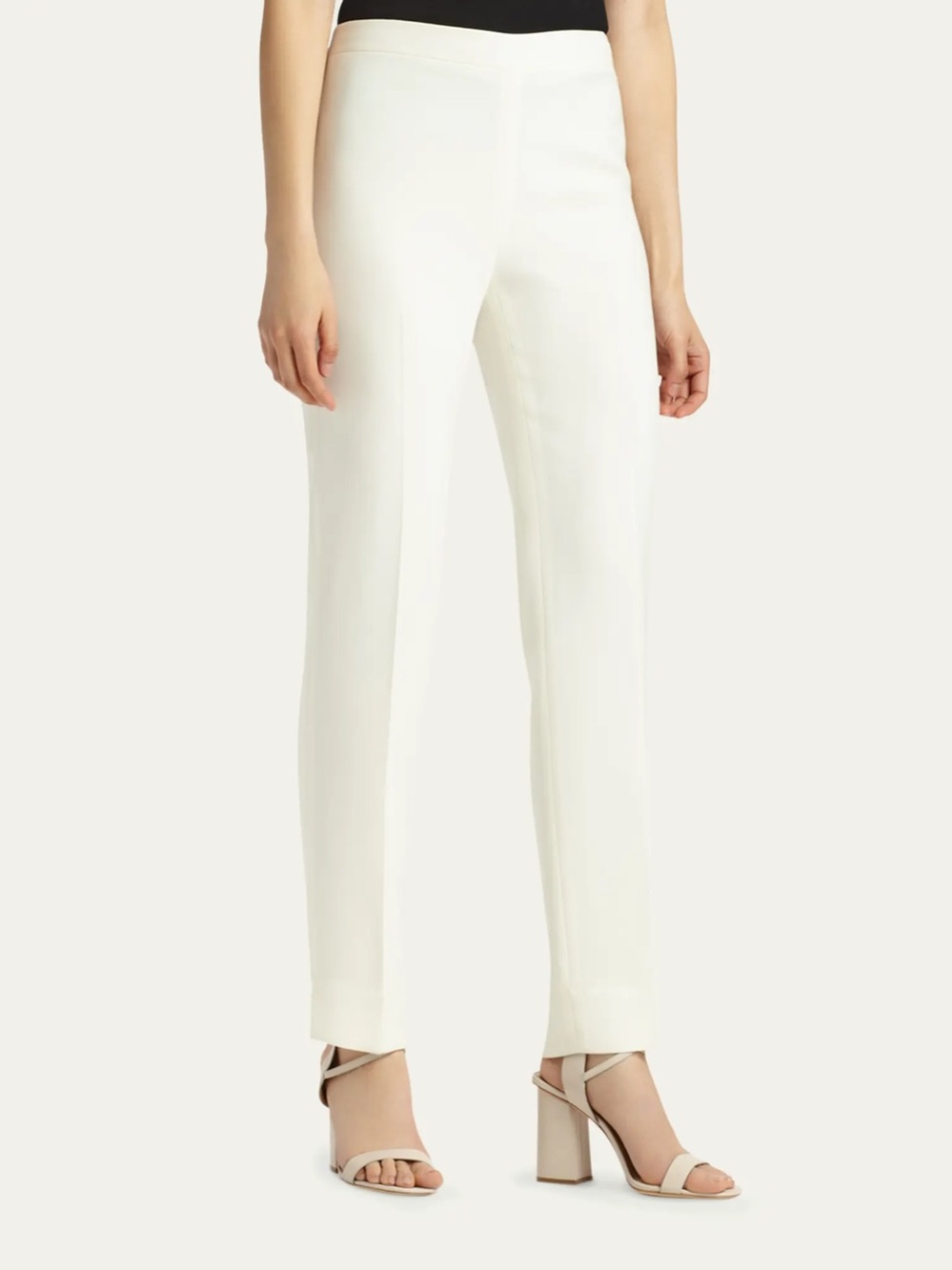 NWOT Lafayette 148 Size 10 Bleecker Pants - Cream